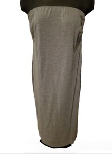 NWT Absolutely Love It Strapless Tube Top Maxi Dress in Heathered Gray sz 1X
